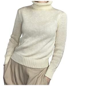 Vintage Pierre Cardin‎ turtleneck sweater cream